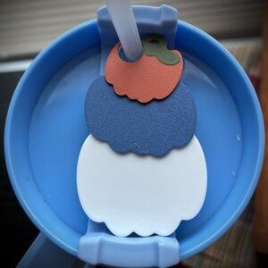 Stacked Pumpkin Stanley Cup Topper Fall